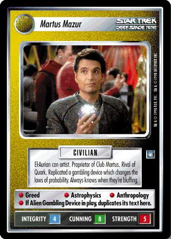 Star Trek CCG | Martus Mazur - Deep Space Nine | The Nerd Merchant