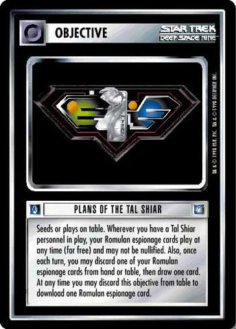 Star Trek CCG | Plans of the Tal Shiar - Deep Space Nine | The Nerd Merchant
