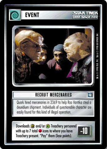 Star Trek CCG | Recruit Mercenaries - Deep Space Nine | The Nerd Merchant
