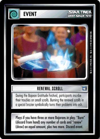 Star Trek CCG | Renewal Scroll - Deep Space Nine | The Nerd Merchant