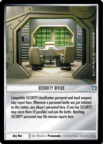 Star Trek CCG | Security Office - Deep Space Nine | The Nerd Merchant