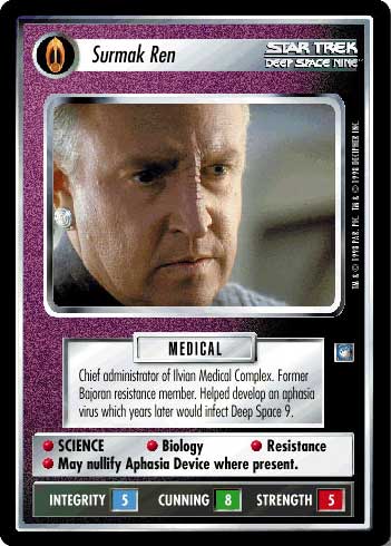 Star Trek CCG | Surmak Ren - Deep Space Nine | The Nerd Merchant