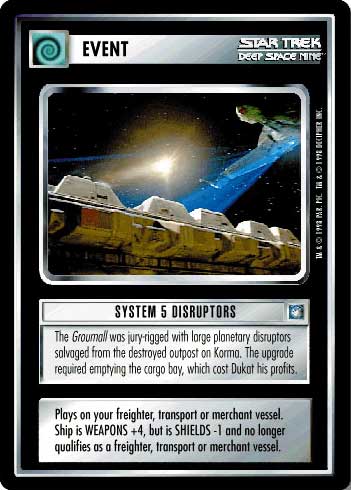 Star Trek CCG | System 5 Disruptors - Deep Space Nine | The Nerd Merchant