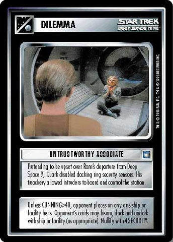 Star Trek CCG | Untrustworthy Associate - Deep Space Nine | The Nerd Merchant