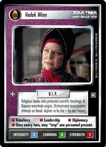 Star Trek CCG | Vedek Winn - Deep Space Nine | The Nerd Merchant