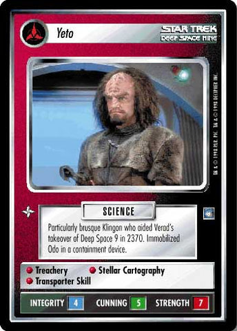 Star Trek CCG | Yeto - Deep Space Nine | The Nerd Merchant