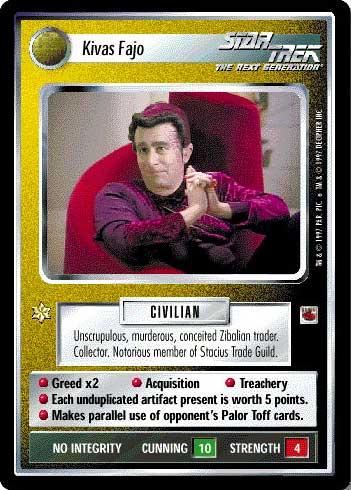Star Trek CCG | Kivas Fajo - The Fajo Collection | The Nerd Merchant