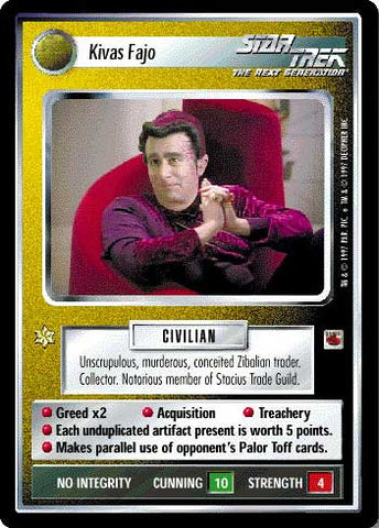 Star Trek CCG | Kivas Fajo - The Fajo Collection | The Nerd Merchant