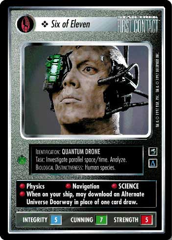 Star Trek CCG | Six of Eleven - First Contact | The Nerd Merchant