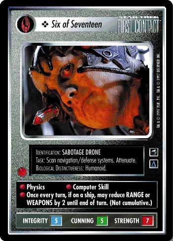 Star Trek CCG | Six of Seventeen - First Contact | The Nerd Merchant