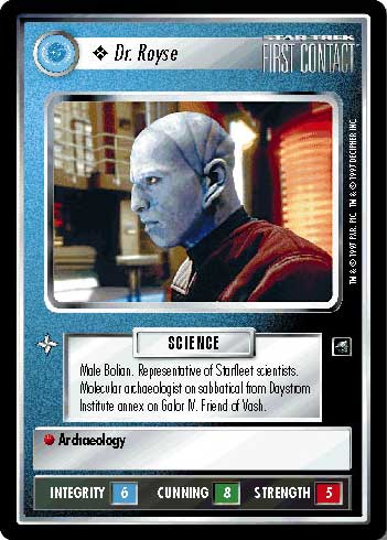 Star Trek CCG | Dr. Royse - First Contact | The Nerd Merchant