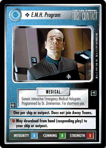 Star Trek CCG | E.M.H. Program - First Contact | The Nerd Merchant