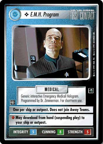 Star Trek CCG | E.M.H. Program - First Contact | The Nerd Merchant