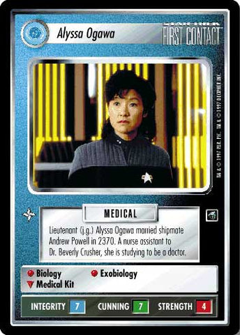 Star Trek CCG | Alyssa Ogawa - First Contact | The Nerd Merchant