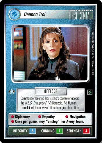 Star Trek CCG | Deanna Troi - First Contact | The Nerd Merchant