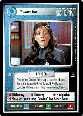 Star Trek CCG | Deanna Troi - First Contact | The Nerd Merchant