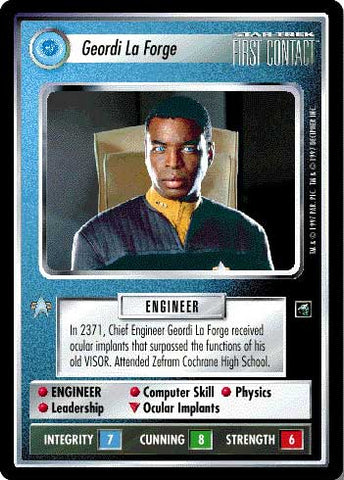 Star Trek CCG | Geordi La Forge - First Contact | The Nerd Merchant