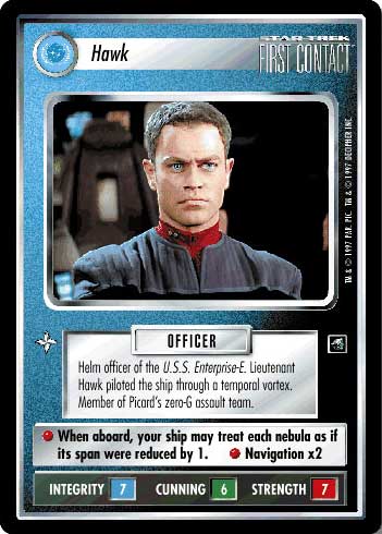 Star Trek CCG | Hawk - First Contact | The Nerd Merchant