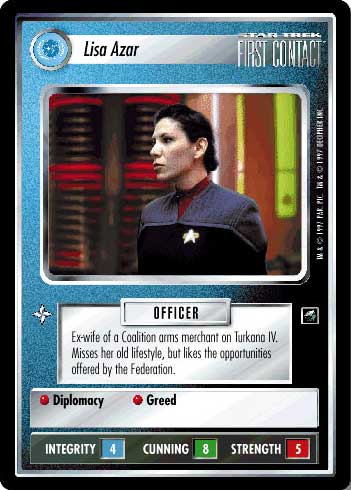 Star Trek CCG | Lisa Azar - First Contact | The Nerd Merchant