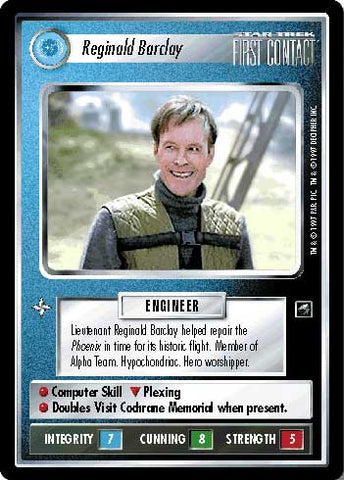 Star Trek CCG | Reginald Barclay - First Contact | The Nerd Merchant