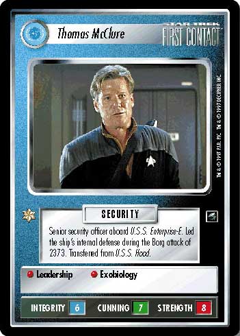 Star Trek CCG | Thomas McClure - First Contact | The Nerd Merchant