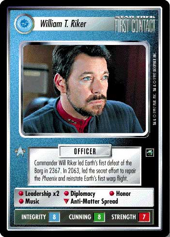 Star Trek CCG | William T. Riker - First Contact | The Nerd Merchant