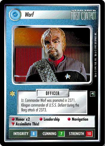 Star Trek CCG | Worf - First Contact | The Nerd Merchant
