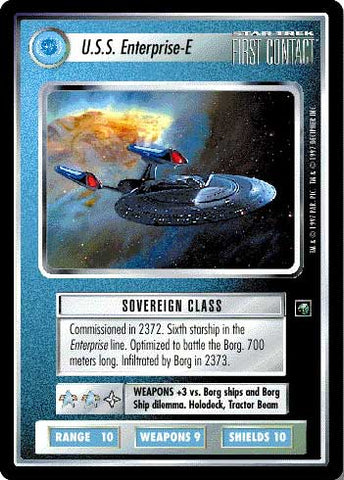 Star Trek CCG | U.S.S. Enterprise-E - First Contact | The Nerd Merchant
