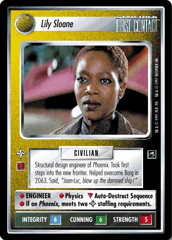 Star Trek CCG | Lily Sloane - First Contact | The Nerd Merchant