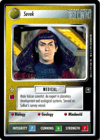 Star Trek CCG | Sevek - First Contact | The Nerd Merchant