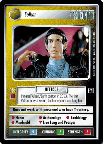 Star Trek CCG | Solkar - First Contact | The Nerd Merchant