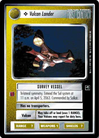 Star Trek CCG | Vulcan Lander - First Contact | The Nerd Merchant