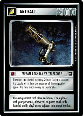 Star Trek CCG | Zefram Cochrane's Telescope - First Contact | The Nerd Merchant