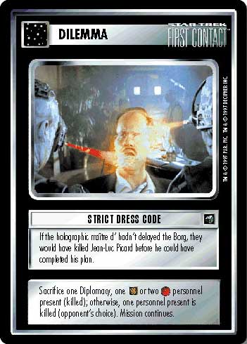 Star Trek CCG | Strict Dress Code - First Contact | The Nerd Merchant