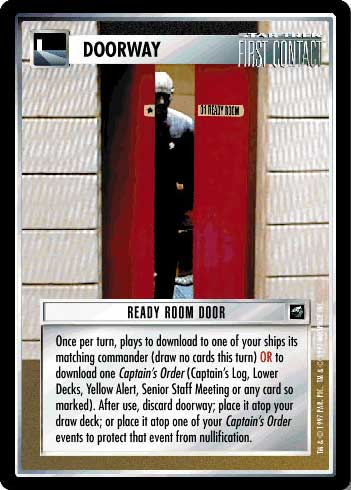 Star Trek CCG | Ready Room Door - First Contact | The Nerd Merchant