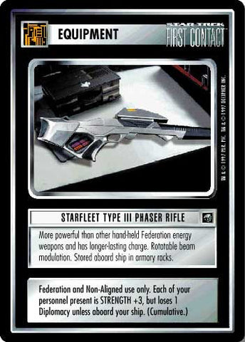 Star Trek CCG | Starfleet Type III Phaser Rifle - First Contact | The Nerd Merchant