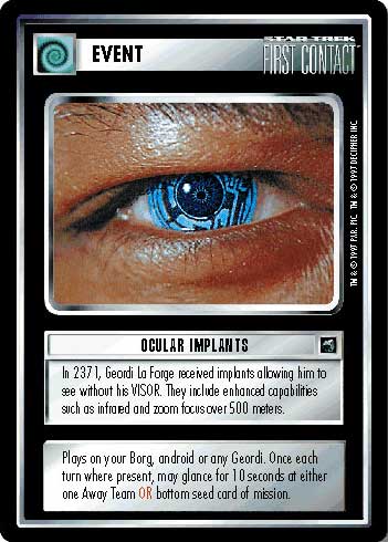 Star Trek CCG | Ocular Implants - First Contact | The Nerd Merchant