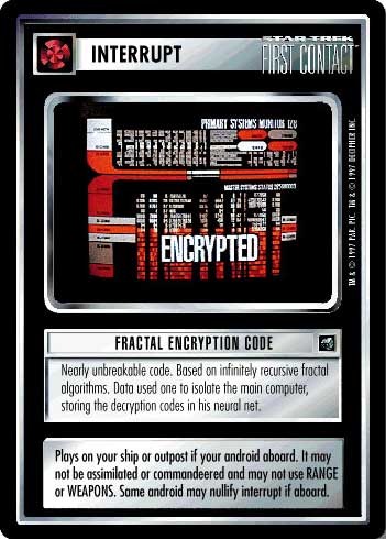 Star Trek CCG | Fractal Encryption Code - First Contact | The Nerd Merchant