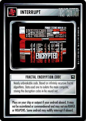 Star Trek CCG | Fractal Encryption Code - First Contact | The Nerd Merchant