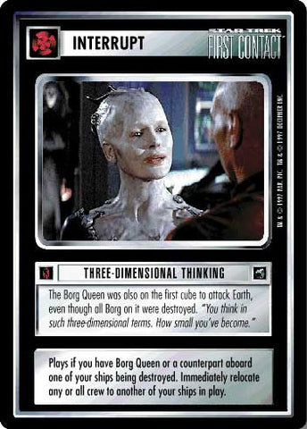 Star Trek CCG | Three-Dimensional Thinking - First Contact | The Nerd Merchant