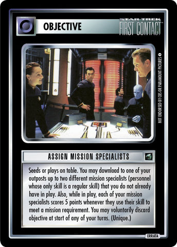 Star Trek CCG | Assign Mission Specialists - First Contact | The Nerd Merchant