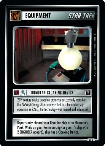 Star Trek CCG | Romulan Cloaking Device - Mirror Mirror | The Nerd Merchant
