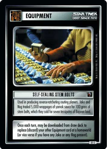 Star Trek CCG | Self-Sealing Stem Bolts - Mirror Mirror | The Nerd Merchant