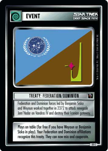 Star Trek CCG | Treaty: Federation/Dominion - Mirror Mirror | The Nerd Merchant