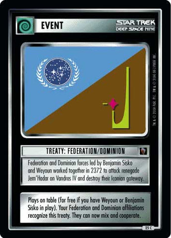 Star Trek CCG | Treaty: Federation/Dominion - Mirror Mirror | The Nerd Merchant