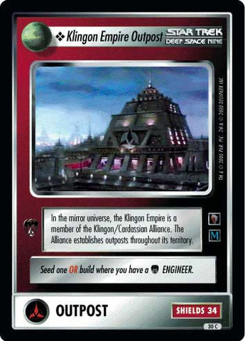 Star Trek CCG | Klingon Empire Outpost - Mirror Mirror | The Nerd Merchant