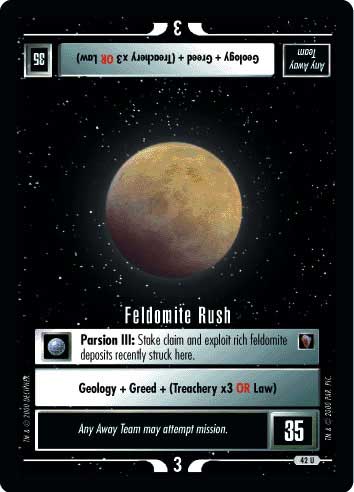 Star Trek CCG | Feldomite Rush - Mirror Mirror | The Nerd Merchant