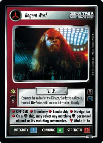 Star Trek CCG | Regent Worf - Mirror Mirror | The Nerd Merchant