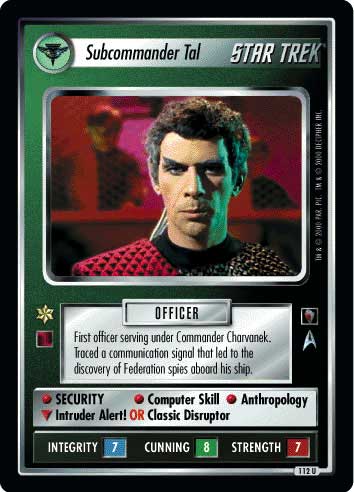 Star Trek CCG | Subcommander Tal - Mirror Mirror | The Nerd Merchant
