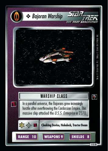 Star Trek CCG | Bajoran Warship - Mirror Mirror | The Nerd Merchant